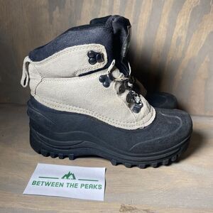 Itasca Ice Breaker Buff Tan Black Snow Winter Boots Shoes Lace Up Womens Size 6